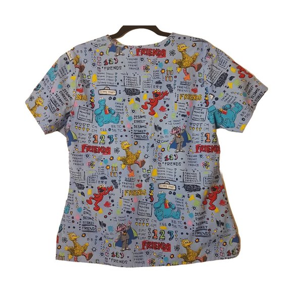 SESAME STREET Scrub Top & 2 Handmade Scrub top key chains - Scrub Top Collection - Picture 3 of 14